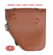 Borsa laterale per Royal Enfield Bullet Classic Squadron mod, CENTURION - Marrone Chiaro - DESTRA