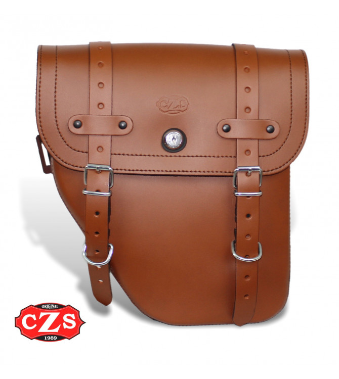 Saddlebag for Mash Force 400 mod, CENTURION - Light Brown - Adaptable - LEFT