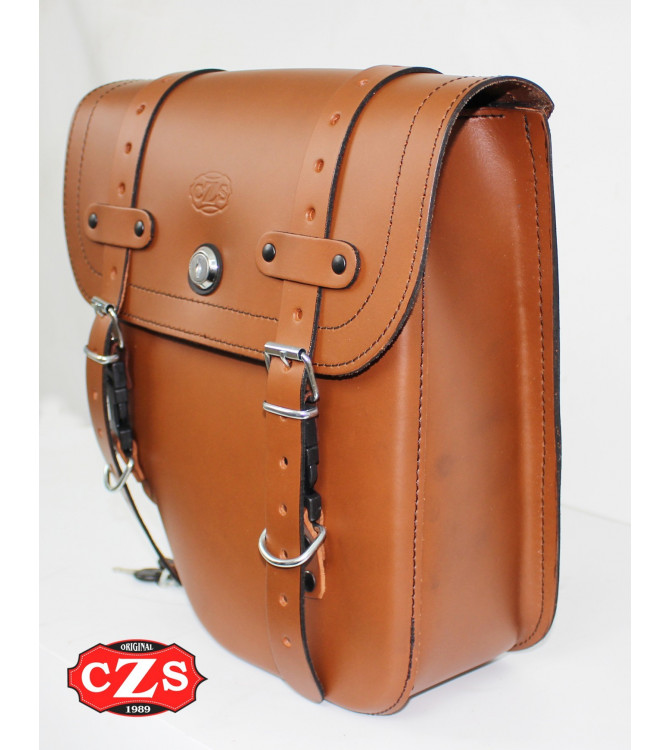 Saddlebag for Mash Force 400 mod, CENTURION - Light Brown - Adaptable - LEFT