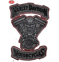 Parche Vintage Personalizado mod, HARLEY DAVIDSON - SKULL -