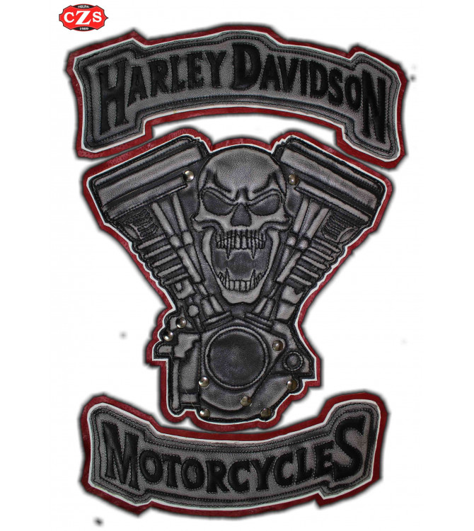 Parche Vintage Personalizado mod, HARLEY DAVIDSON - SKULL -