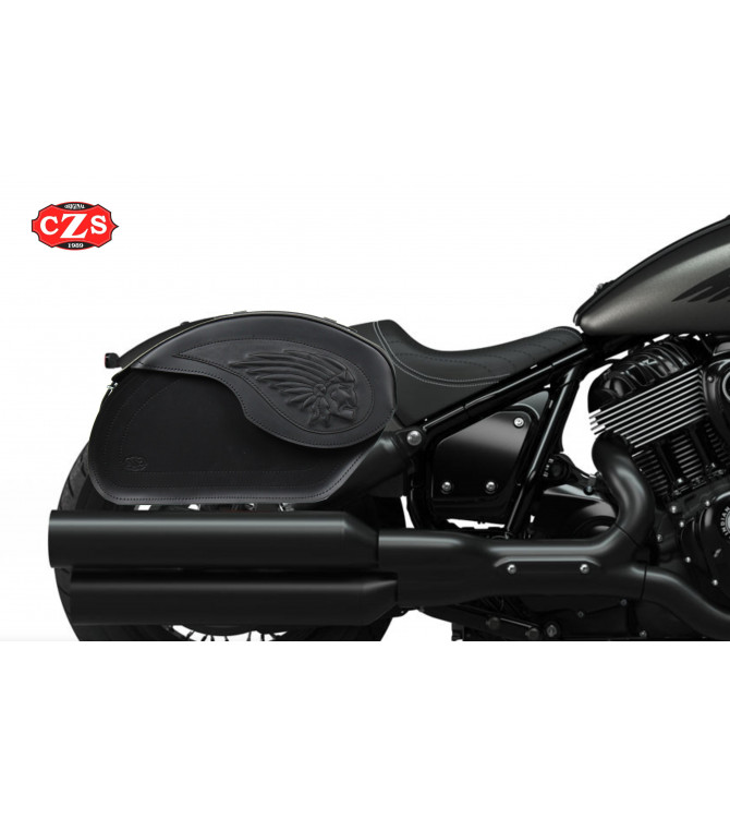 VENDETTA Borse Laterali Big Boss per Indian Chief, Chief Bobber e Chief Dark Horse® dal 2020 - Colore Nero