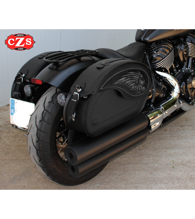 VENDETTA Big Boss Saddlebags for Indian Chief, Chief Bobber and Chief Dark Horse® from 2020 - Color Black