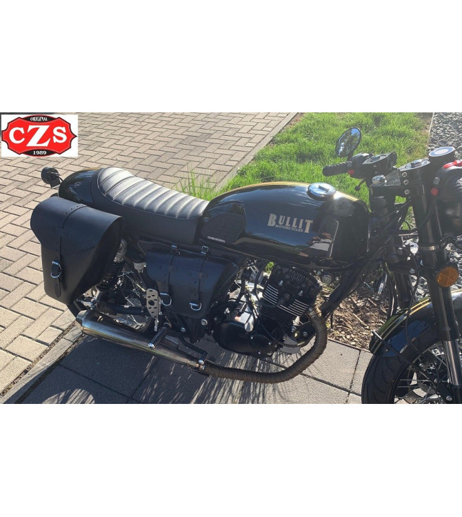 GUN Satteltasche für Bullit Spirit 125 cc, Cafe Racer - Anpassungsfähig - RECHTS