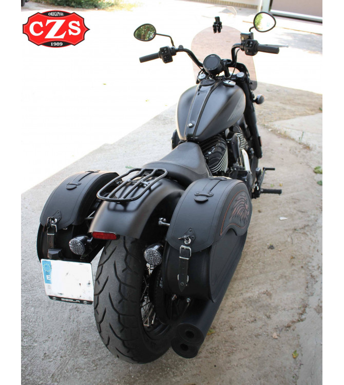 VENDETTA Big Boss Saddlebags for Indian Chief, Chief Bobber and Chief Dark Horse® from 2020 - Color Black