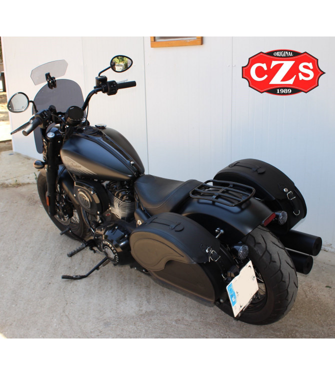 VENDETTA Borse Laterali Big Boss per Indian Chief, Chief Bobber e Chief Dark Horse® dal 2020 - Colore Nero