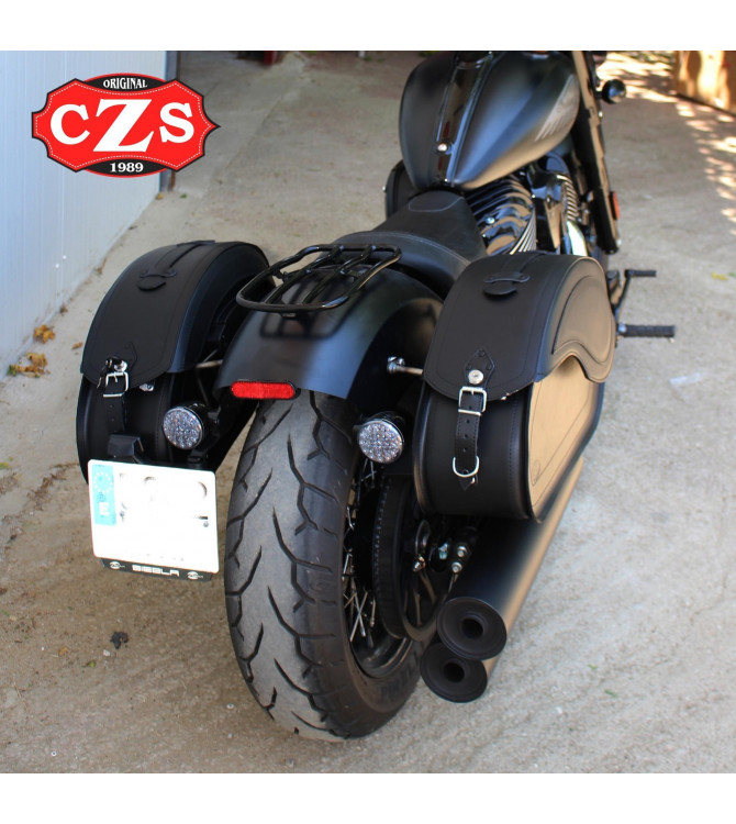 VENDETTA Sacoches cavalières Big Boss pour Indian Chief, Chief Bobber et Chief Dark Horse® à partir de 2020 - Couleur Noir