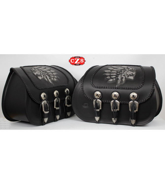 Set of JABATO Big Boss Saddlebags for Scout Sixty