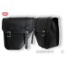 CENTURION saddlebag set for Custom-Classic-Cafe Racer-bobber-chopper motorcycles, Black