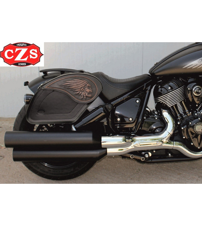 Borse laterali rigide per Indian® Scout® Bobber mod, LEGEND - Big Boss - 