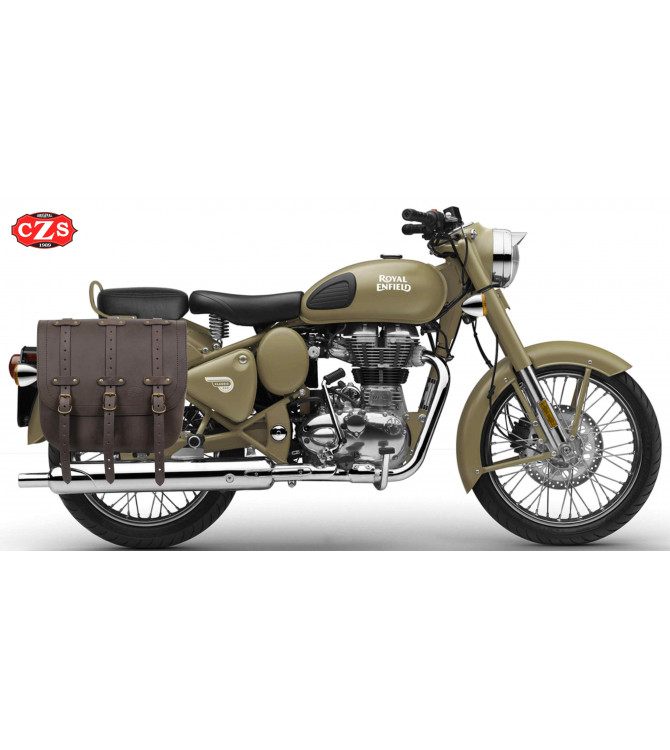 Alforja lateral para Royal Enfield Classic Desert strom Desert strom - TRAJANO  Old Rat - Derecha