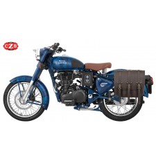 Seitliche Satteltasche für Royal Enfield Classic 500 Squadron Blue - TRAJANO Old Rat - Rechts