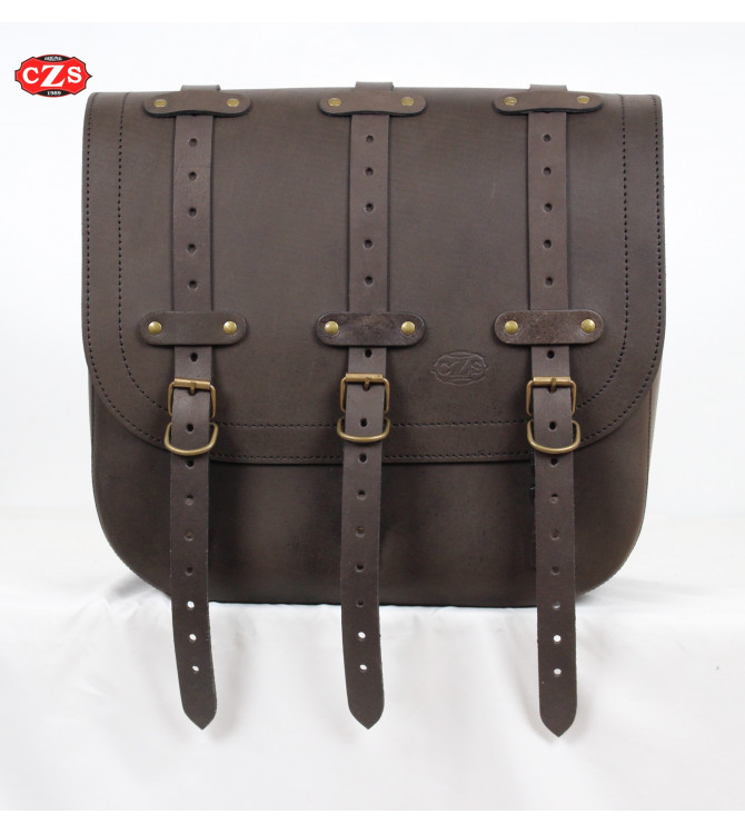 Saddlebag Set for Royal Enfield Classic 500 Squadron Blue and Desert Storm - TRAJANO Old Ratpecific