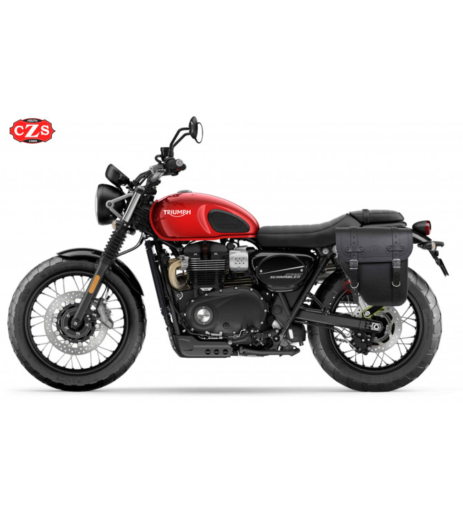 Sacoche adaptable sur Triumph Scrambler 900 - CENTURION Basique Gauche