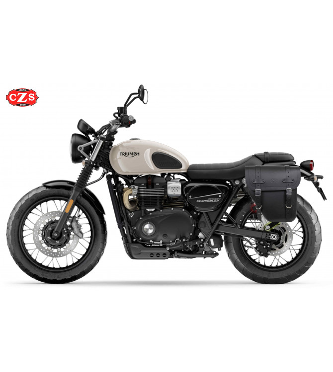 Satteltasche für Triumph Bonneville T120/T100 mod, CENTURION Anpassungsfähig - LINKS