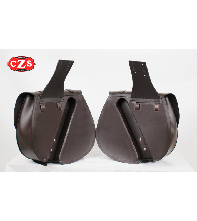 Set de Alforjas para Sportster Harley Davidson mod, BANDO Básica - Hueco amortiguador -