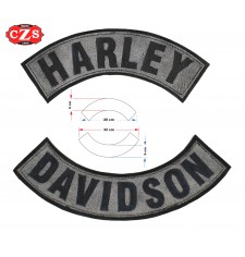 Patch en cuir gaufré mod, HARLEY DAVIDSON - Noir - 