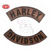 Embossed leather patch mod, HARLEY DAVIDSON - Black -