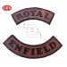 Set Parches en Piel Vintage textos Royal y Enfield 