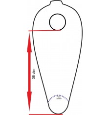 Panneau moto en cuir Spécifique pour  Yamaha XV950 BOLT - XV950R - XVS950 mod, ARGOS Celtic 