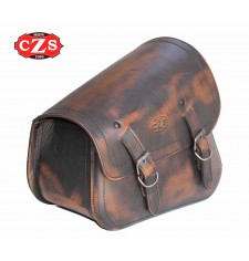 Saddlebag for swingarm for Sportster 883/1200 mod, LEGION Specific - Old-Rat Brown - LEFT