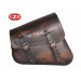 Saddlebag for swingarm for Sportster 883/1200 mod, LEGION Specific - Old-Rat Brown - LEFT