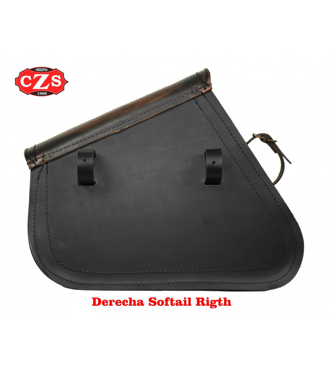 Borsa da sella forcellone per Dyna - Harley Davidson - mod, LEGION Vintage