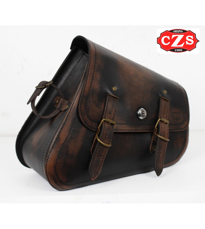 Borsa da sella forcellone per Dyna - Harley Davidson - mod, LEGION Vintage