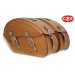 Rigid Saddlebags - TORNADO - For Indian Scout Sixty - You specify honey color