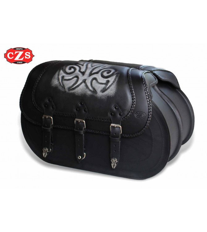 Juego de Alforjas Rígidas mod, CAMPEADOR Básico Celtic - Tribal Lis - UNIVERSAL