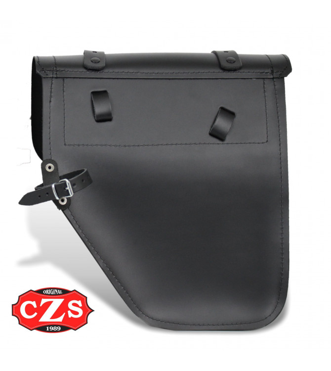 Saddlebag for Royal Enfield Battle Green mod, CENTURION PLATOON - White Star - RIGHT