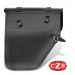 Saddlebag for Royal Enfield Battle Green mod, CENTURION PLATOON Adaptable - Black Star - LEFT