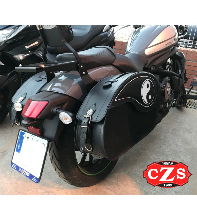 Alforjas Rigidas VENDETTA Ying - Yang para Kawasaki Vulcan S 650