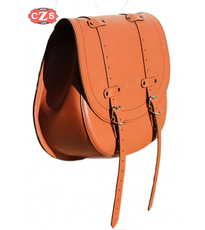 Satteltasche Sportsters Harley Davidson mod, BANDO Basis - Light Braun - Hohl Dämpfungs - RECHT