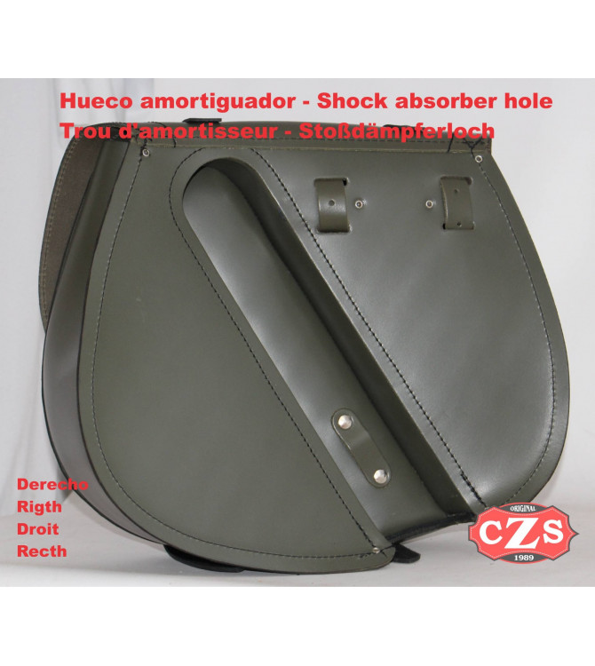 Sacoche pour Sportster Harley Davidson mod, BANDO PLATOON Basique - Creuse Amortisseur -  DROITE