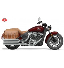  Alforjas Rígidas CAMPEADOR con Flecos para Indian Scout Sixty - Camel