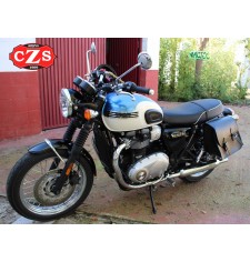 Satteltaschen für Triumph Bonneville T100/120 mod, FARAON Basis Anpassungsfähig