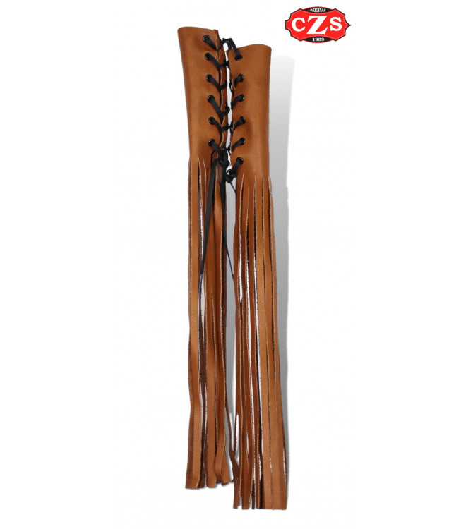 Fundas de Puños con Flecos - Camel