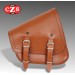 Saddlebag for Sportster 883/1200 Harley Davidson mod, GADIZ Basic Specific - Brown - 