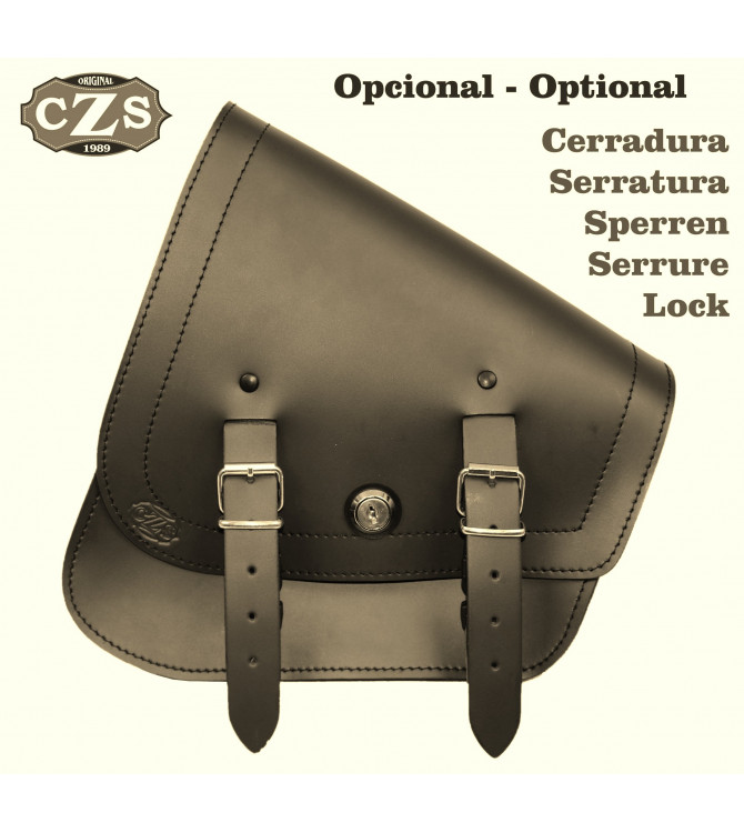 Saddlebag for Sportster 883/1200 Harley Davidson mod, GADIZ Basic Specific - Brown - 