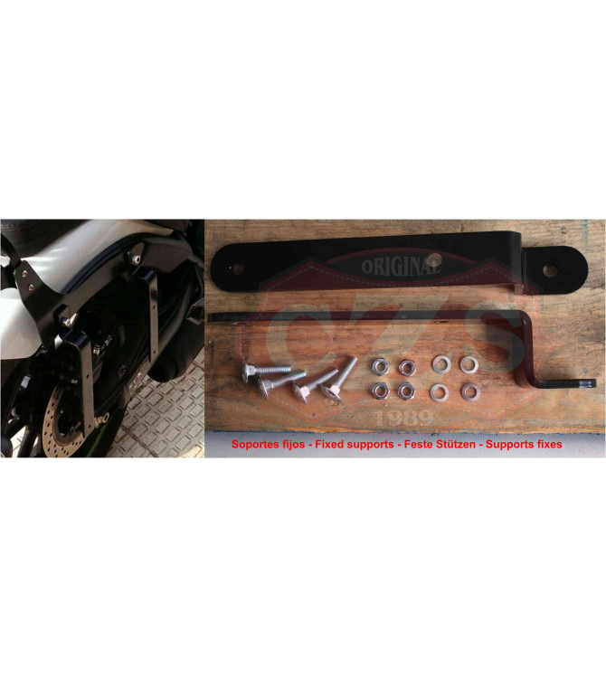 Side Saddlebag mod, BANDO - UNIVERSAL - Black/Brown -