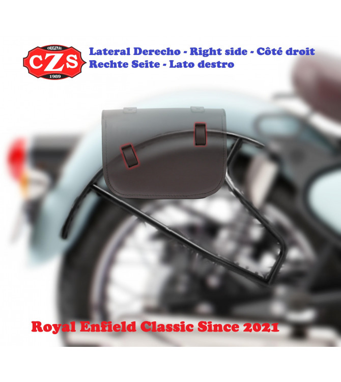 Alforja CALYSTO para Royal Enfield Classic 350-500 desde 2021 - Especifica - Negro 