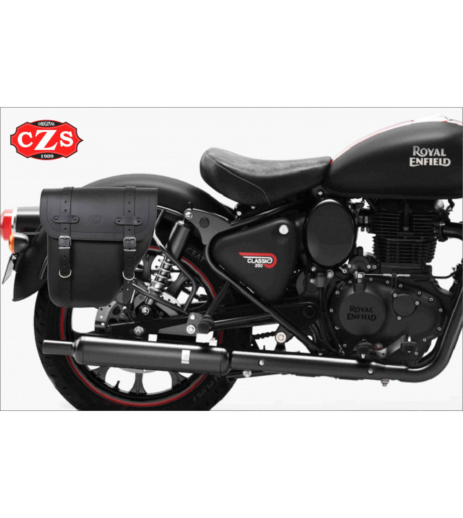 Borsa laterale CENTURION per Royal Enfield Classic 350-500 dal 2021 - specifica - nera