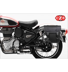 CENTURION Satteltasche für Royal Enfield Classic 350-500 ab 2021 – Spezifiziert – Schwarz