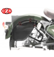 CENTURION Satteltasche für Royal Enfield Classic 350-500 ab 2021 – Spezifiziert – Schwarz