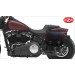 Alforja BANDO TEX para Softail Fat Bob 2018 Harley Davidson - Adaptable - Básico - Negro/Burdeos