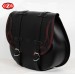 BANDO TEX Saddlebag for Softail Fat Bob 2018 Harley Davidson - Adaptable - Basic - Black/Burgundy