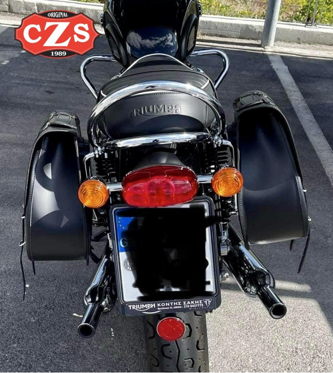 BANDO Set di borse laterali rimovibili con sistema Klickfix per Triumph Bonneville T120 - T100 - Nero