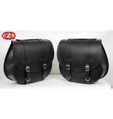 BANDO Abnehmbares Satteltaschen-Set mit Klickfix-System für Triumph Bonneville T120 - T100 - Schwarz