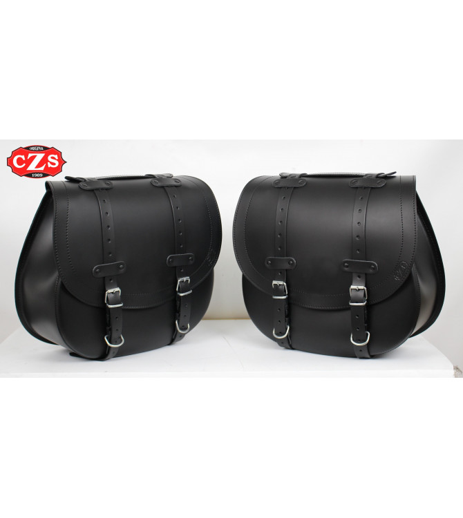 BANDO Abnehmbares Satteltaschen-Set mit Klickfix-System für Triumph Bonneville T120 - T100 - Schwarz